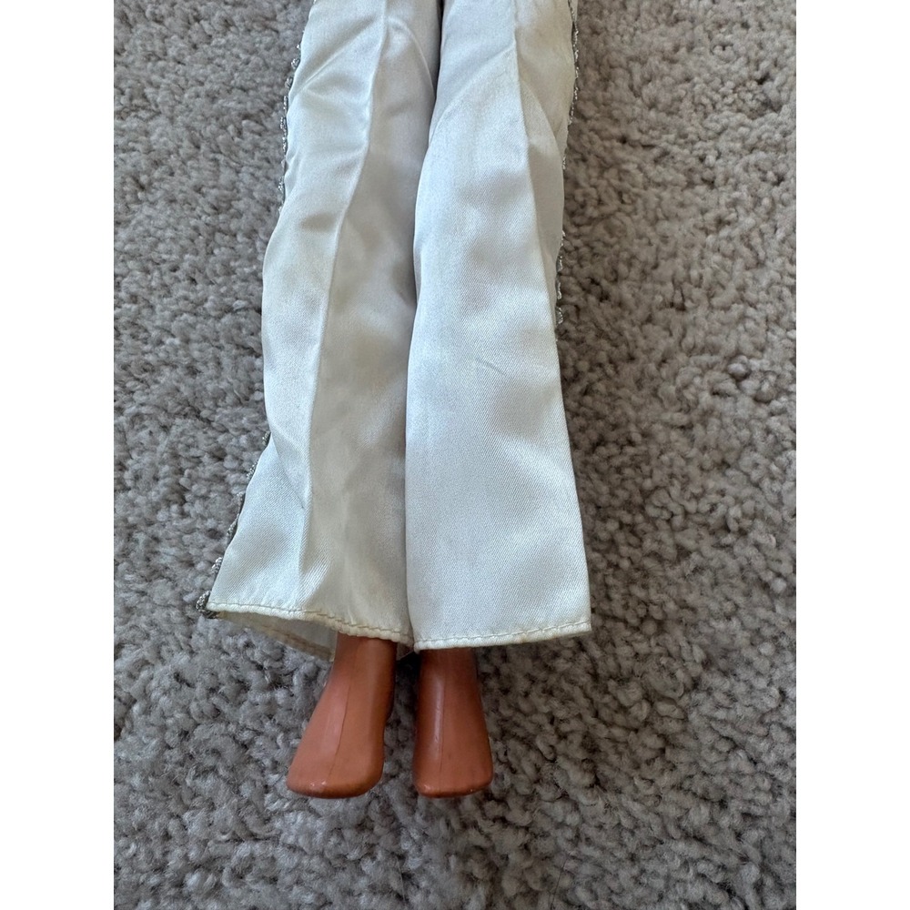 Vintage Barbie Glamorous Silver Jumpsuit Blonde 1976 Mattel 18"‎ Original Outfit - Picture 5 of 15